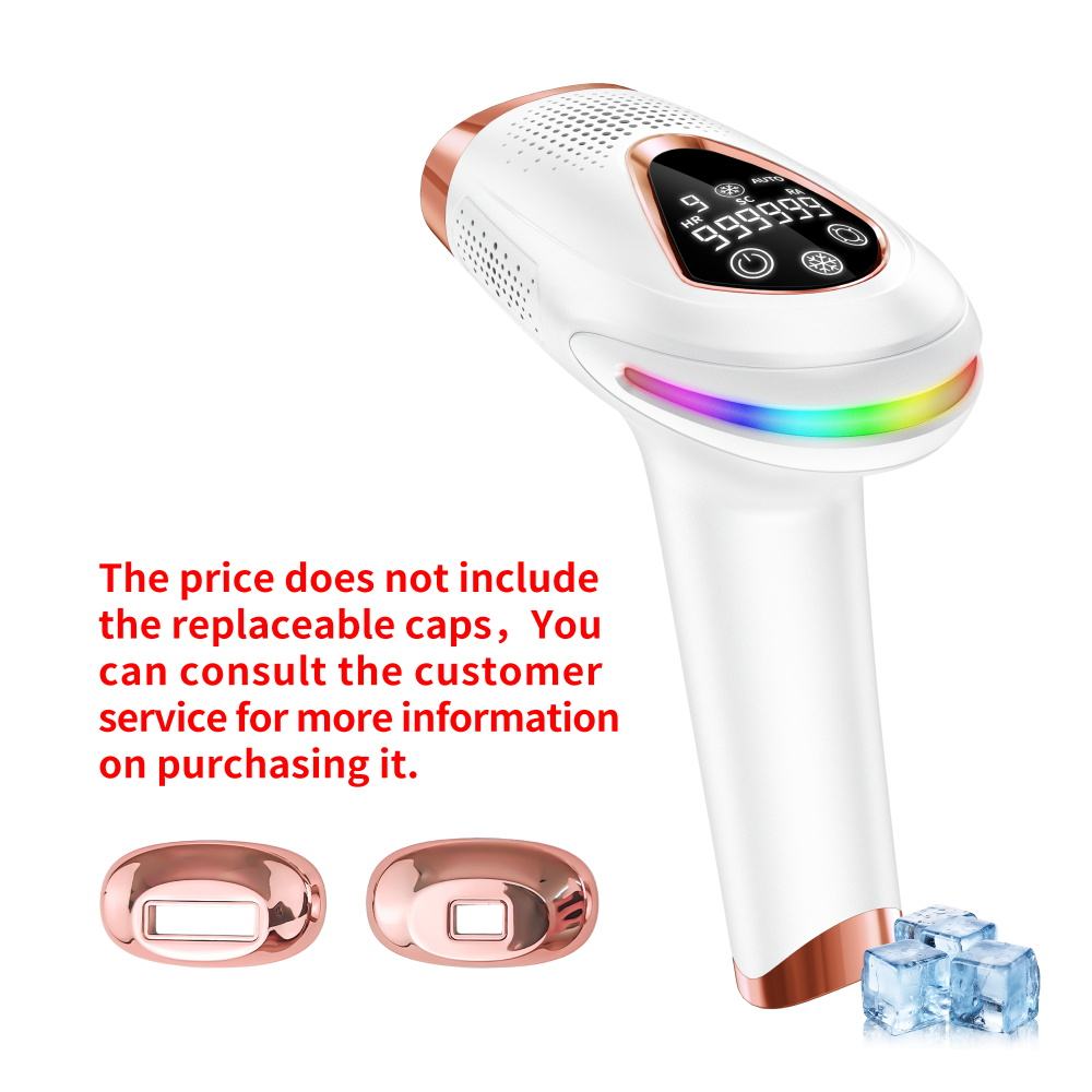 IPL Laser Home Use IPL Hair Removal Ice Cooling Sapphire Painless Permanent Rechargeable High Energy Handheld Portable Wireless