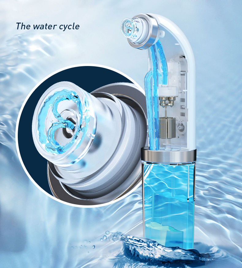 Electric Pore Cleaner & Blackhead Remover | Facial Pore Vacuum with 6 Heads