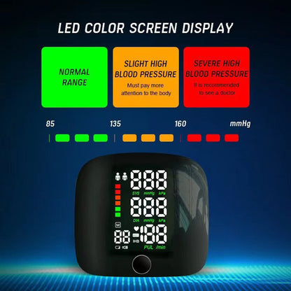 Digital Blood Pressure Monitor Automatic Electric BP Machine Accurate Upper Arm BP & Pulse Monitor