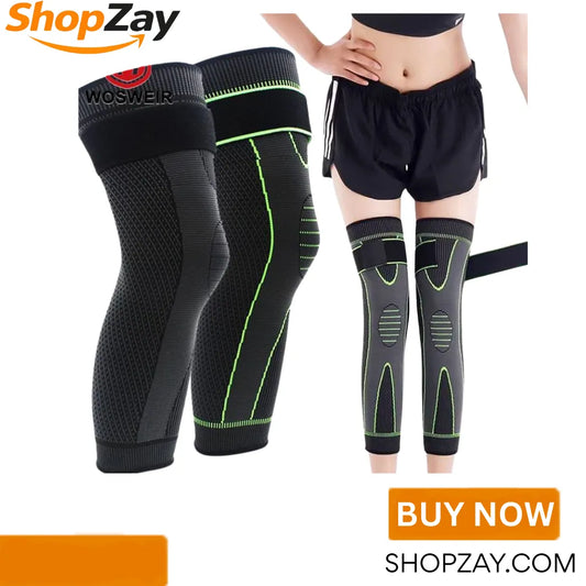 Knee Support Compression Sleeve with Strap