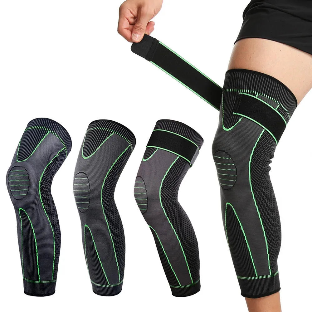 Knee Support Compression Sleeve with Strap