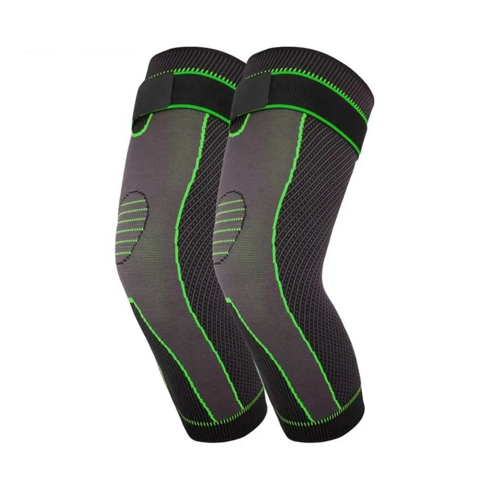 Knee Support Compression Sleeve with Strap